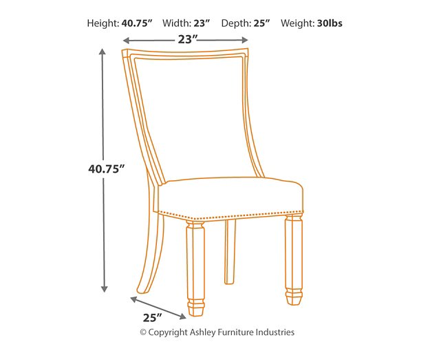 Bolanburg Dining Chair - Upholsered