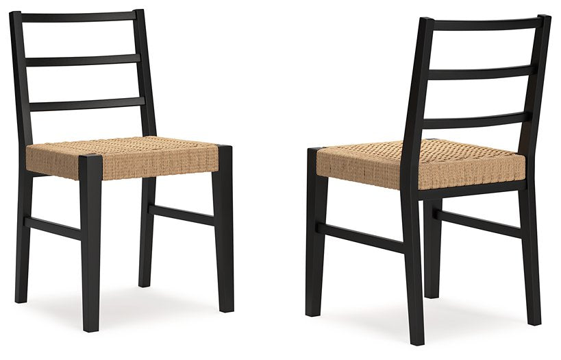 Isanti Light Brown/Black Dining Chair image