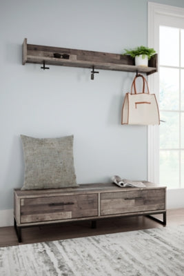 Neilsville Bench with Coat Rack