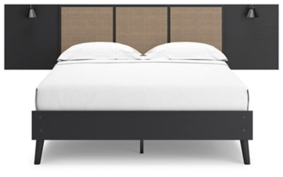 Charlang Queen Panel Platform Bed with 2 Extensions