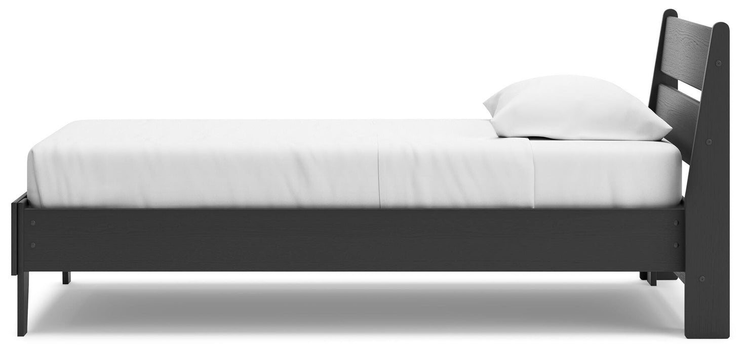 Socalle Twin Panel Platform Bed and Dresser