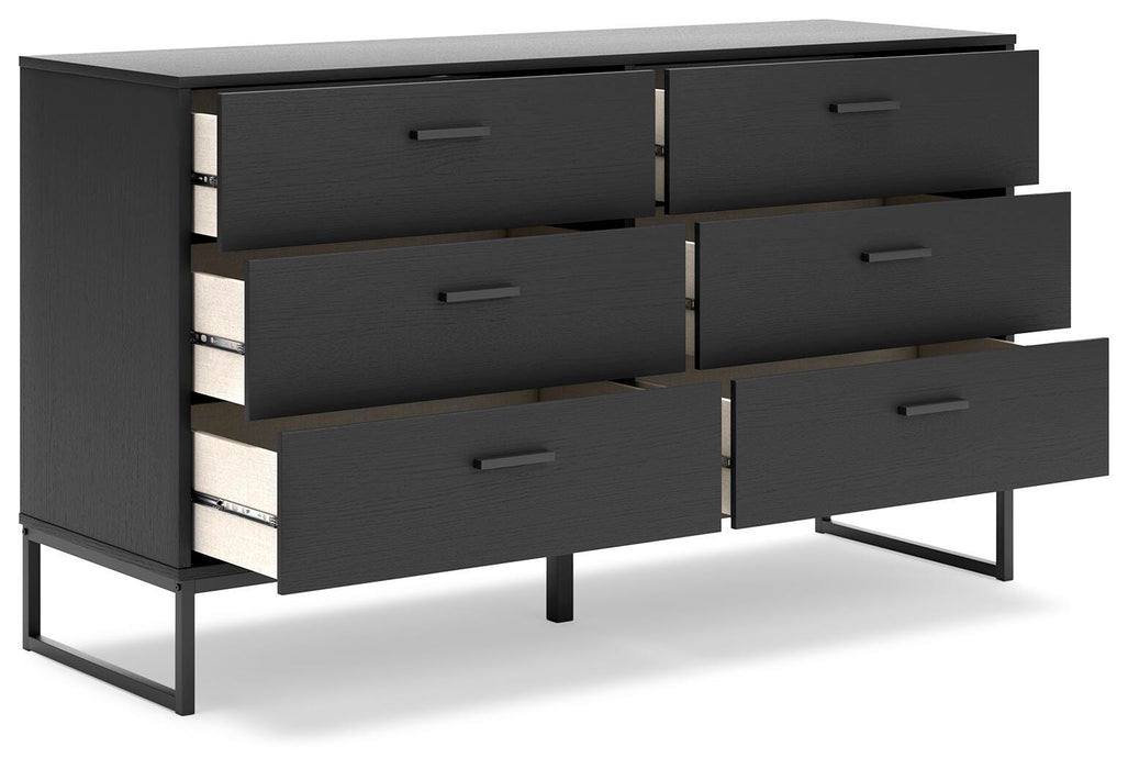 Socalle Twin Panel Platform Bed and Dresser