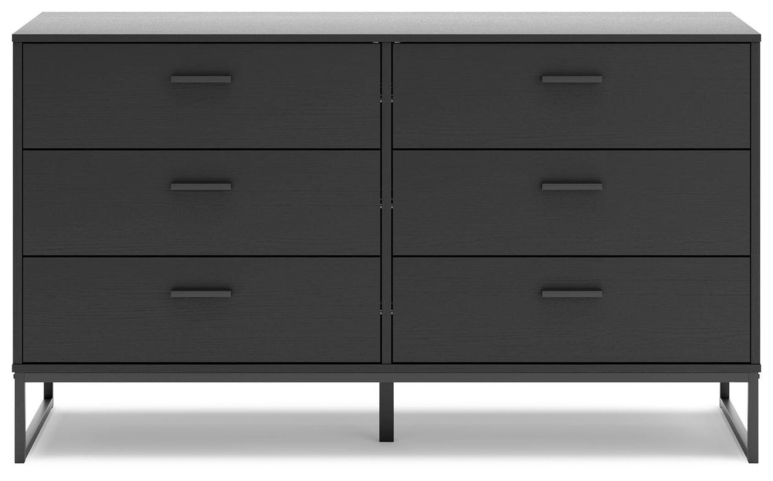 Socalle Twin Panel Platform Bed and Dresser
