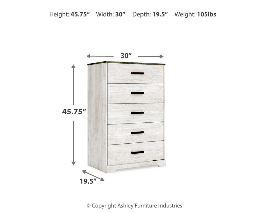 Shawburn Full Panel Bed with Chest