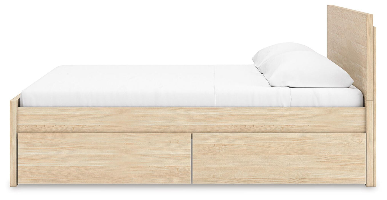 Onita Queen Panel Platform Bed with 2 Side Storage