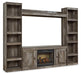 Wynnlow Gray TV Stand w/Fire image