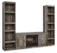 Wynnlow Gray TV Stand w/Fire image