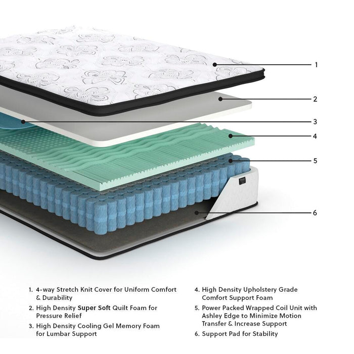 Chime 12 Inch Hybrid Queen Mattress in a Box