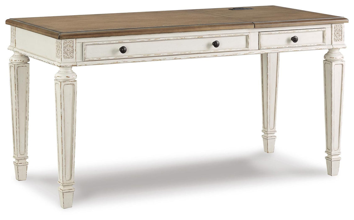 Realyn Lift-top Desk, L-shaped Desk and 4 Bookcases