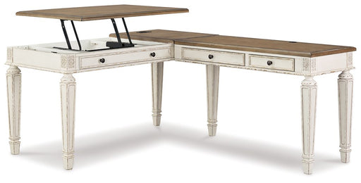 Realyn White/Brown Desk image