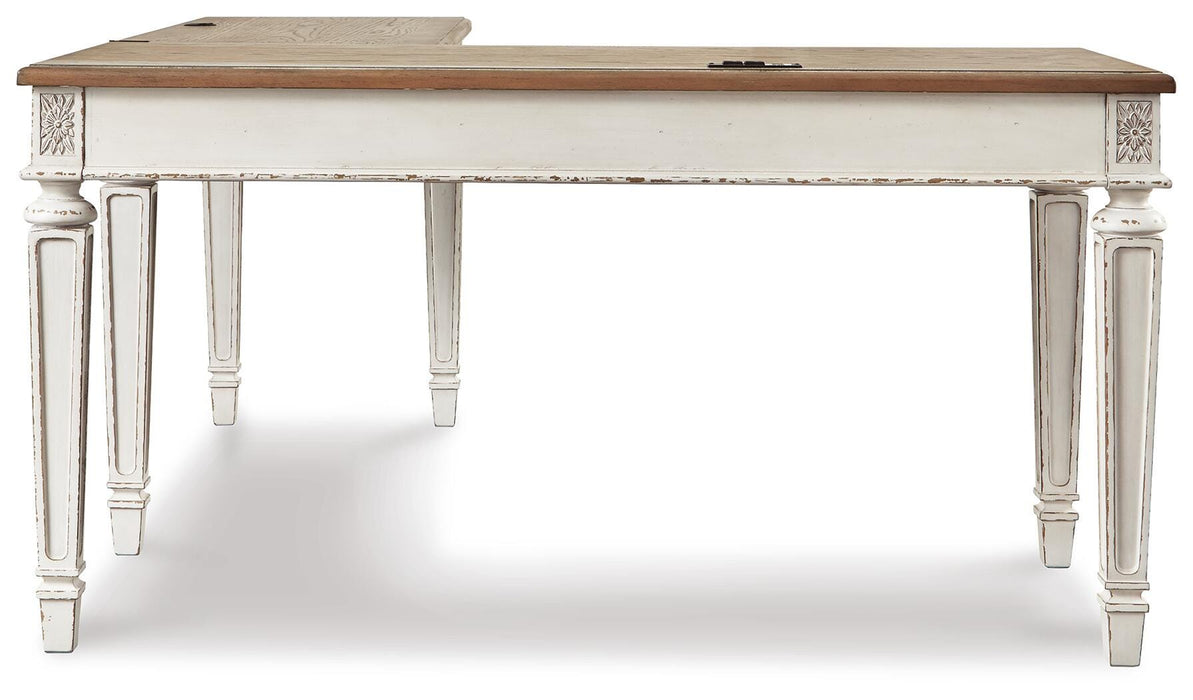 Realyn Home Office Desk and Bookcase