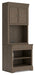 Janismore Weathered Gray Bookcase image