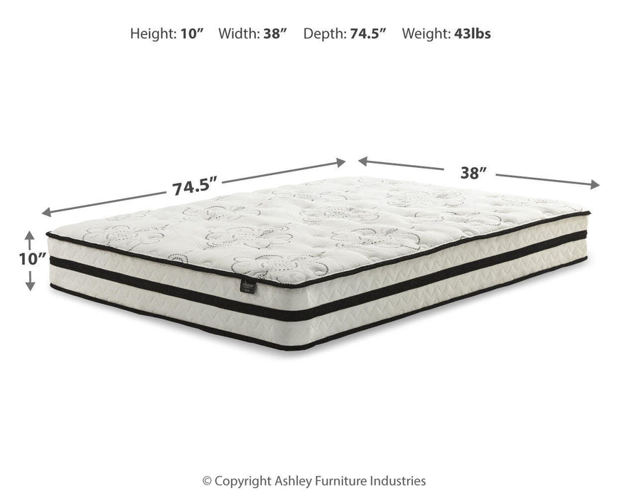 Chime 10 Inch Hybrid Twin Mattress in a Box