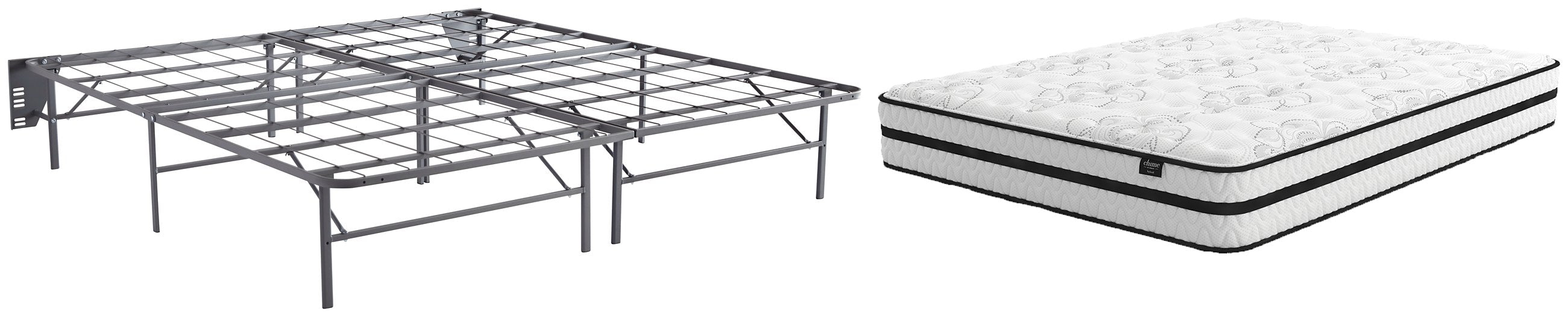 Chime 10 Inch Hybrid White Chime 10 Inch Hybrid 10 Inch Hybrid Mattress with Foundation image
