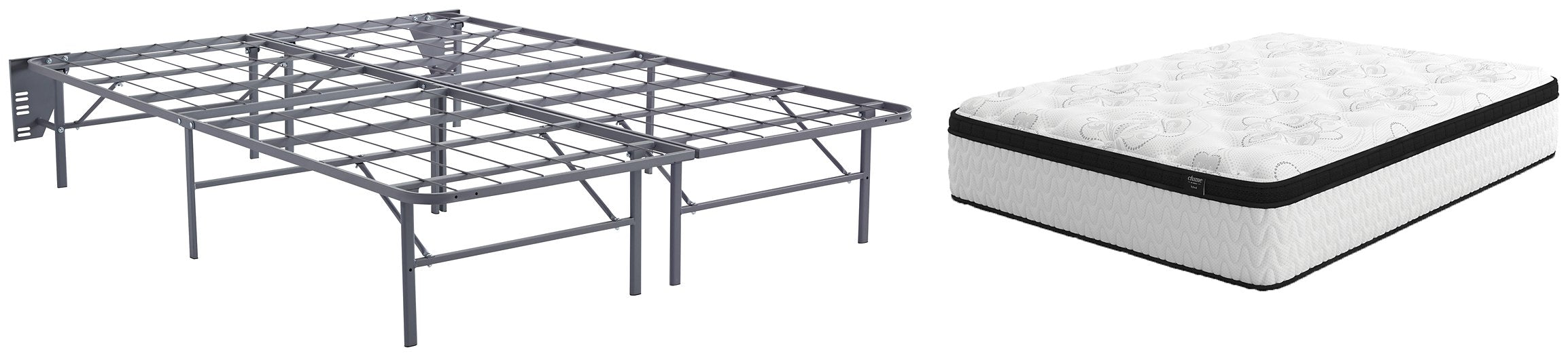 Chime 12 Inch Hybrid White Chime 12 Inch Hybrid 12 Inch Hybrid Mattress with Foundation image