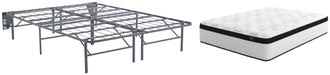 Chime 12 Inch Hybrid White Chime 12 Inch Hybrid 12 Inch Hybrid Mattress with Foundation image