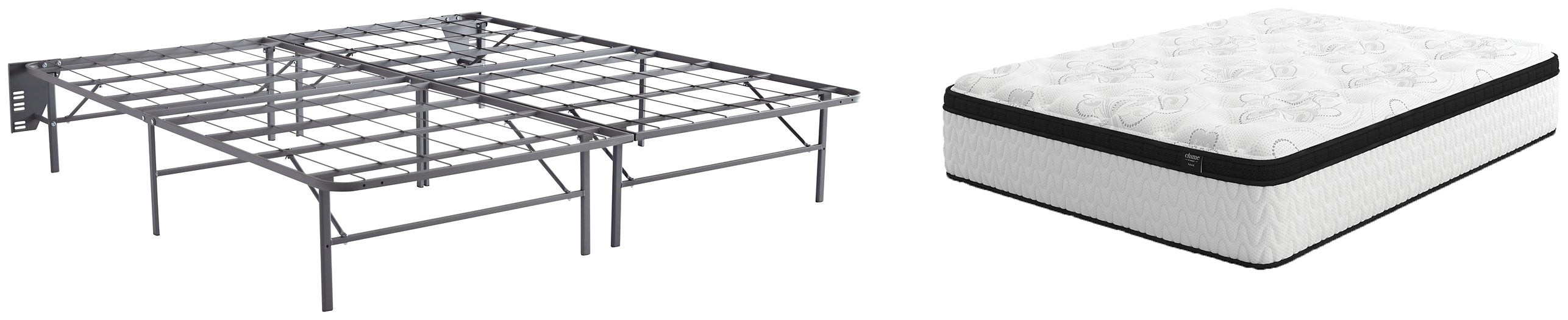 Chime 12 Inch Hybrid 2-Piece Mattress Package