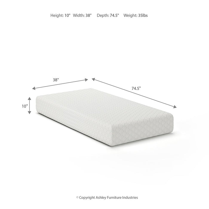 10 Inch Chime Memory Foam Mattress in a Box