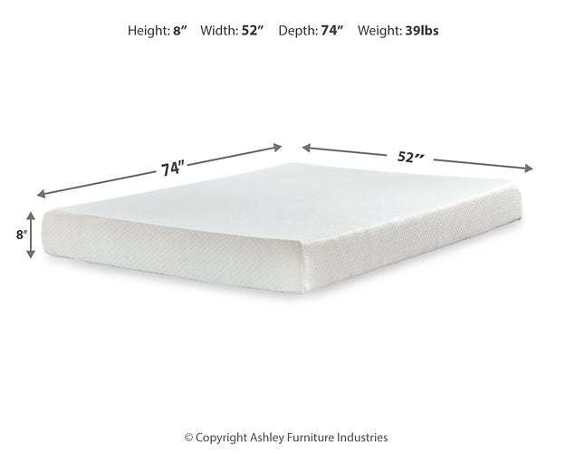 Chime 8 Inch Memory Foam Mattress in a Box