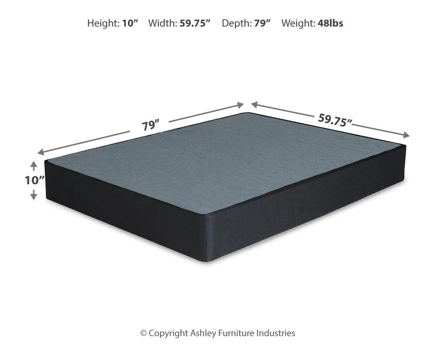 Chime 12 Inch Hybrid California King Mattress and Foundation Set