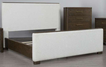 Radkin Queen Upholstered Panel footboard with Slats