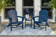 Sundown Treasure Blue Sundown Treasure 2 Adirondack Chairs with End table image