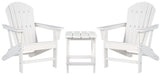 Sundown Treasure White Sundown Treasure 2 Outdoor Chairs with End Table image