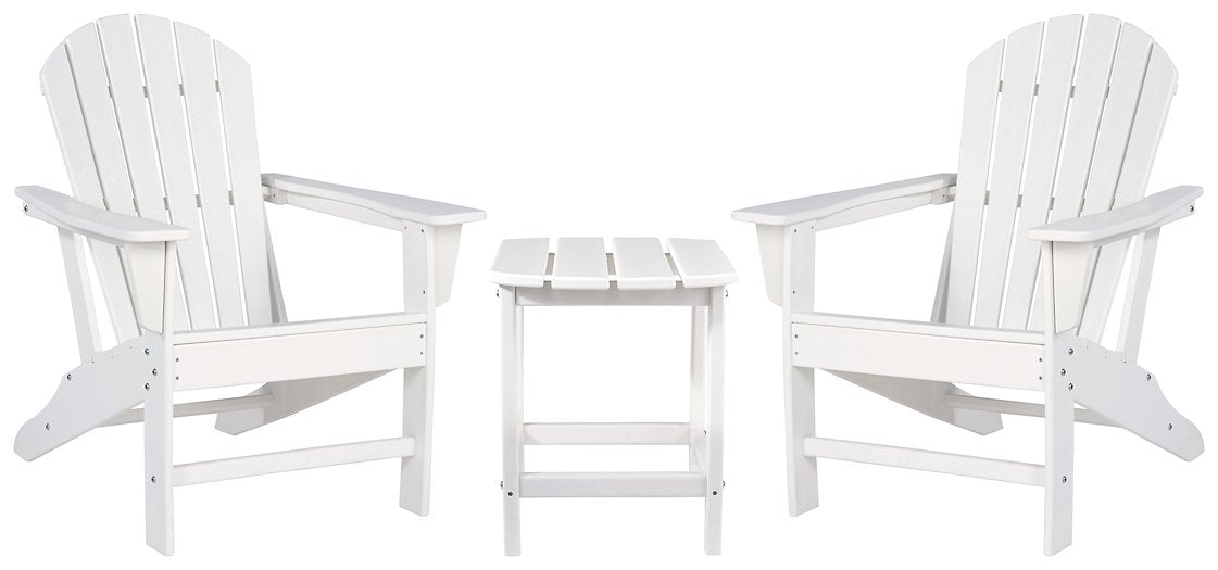 Sundown Treasure White Sundown Treasure 2 Outdoor Chairs with End Table image