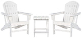 Sundown Treasure White Sundown Treasure 2 Outdoor Chairs with End Table image