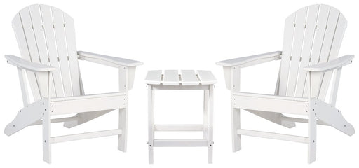 Sundown Treasure White Sundown Treasure 2 Outdoor Chairs with End Table image
