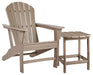 Sundown Treasure Driftwood Sundown Treasure Outdoor Chair with End Table image