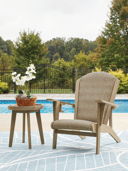Marina Sun Beige Marina Sun Outdoor Adirondack Chair and End Table image