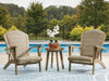 Marina Sun Beige Marina Sun 2 Adirondack Chairs with End table image