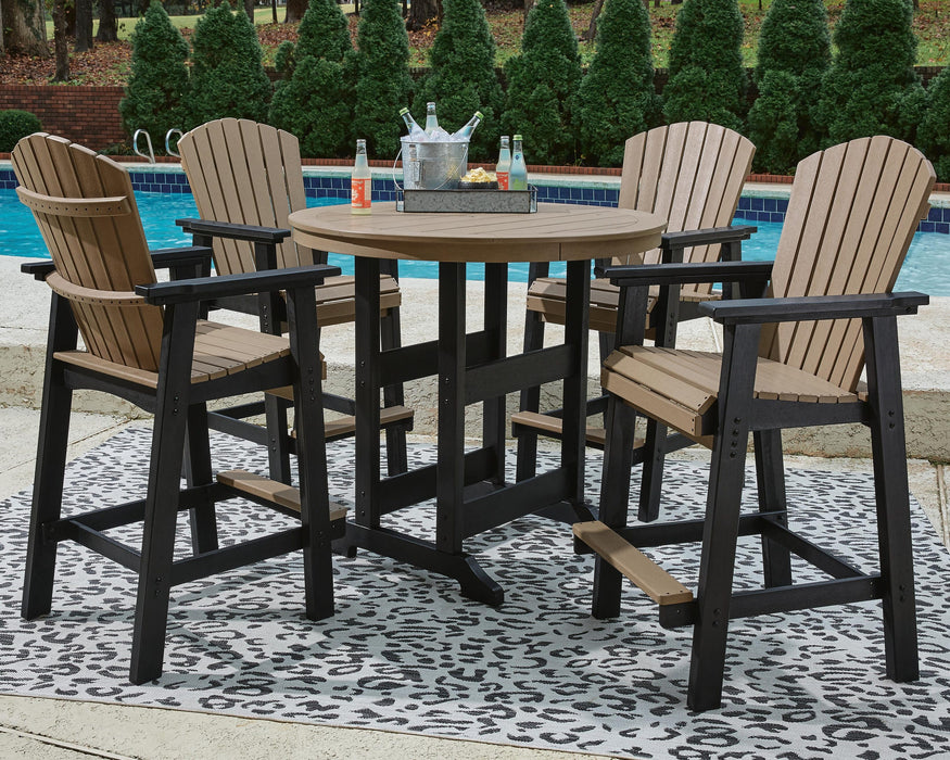 Fairen Trail Outdoor Counter Height Dining Table with 2 Barstools