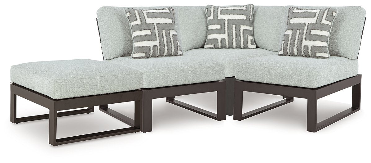 Beachloft Black/Gray Outdoor Sectional image