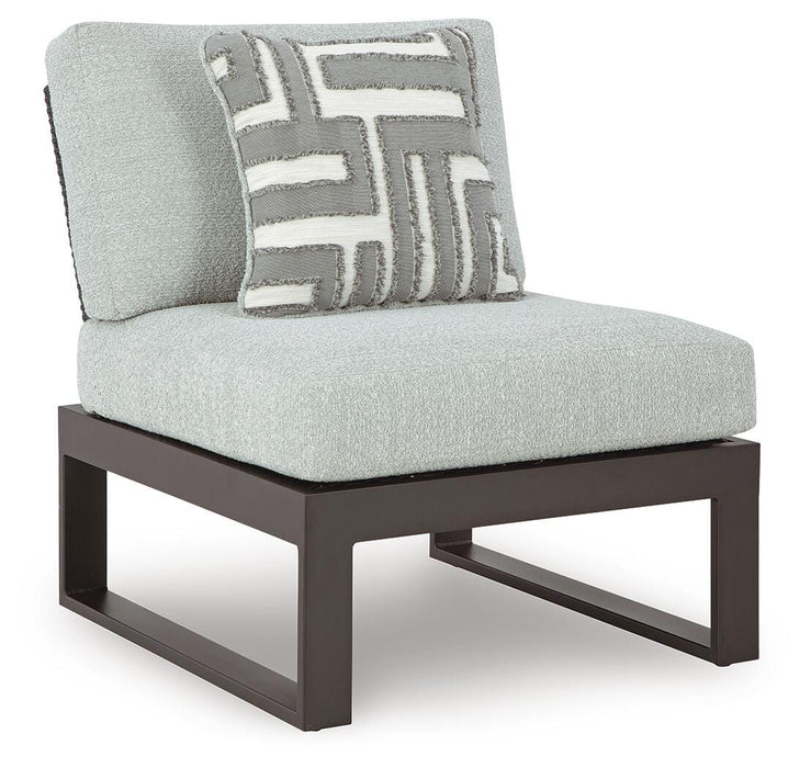 Beachloft Outdoor Armless Chair with Cushion