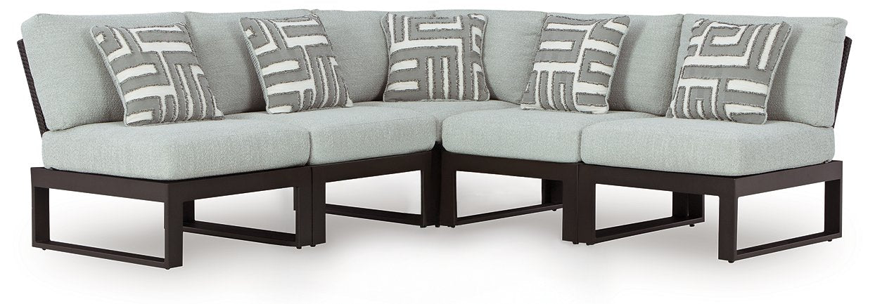 Beachloft Black/Gray Outdoor Sectional image