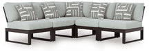 Beachloft Black/Gray Outdoor Sectional image
