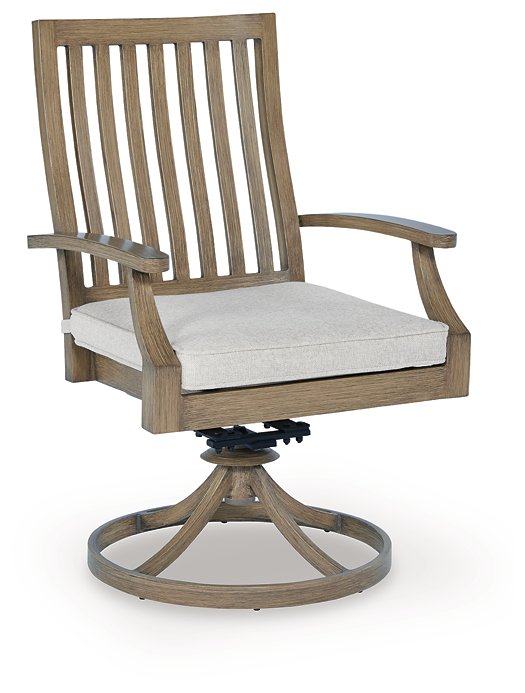 Rainier Ranch Outdoor Swivel Chair with Cushion
