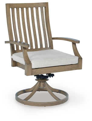 Rainier Ranch Outdoor Swivel Chair with Cushion