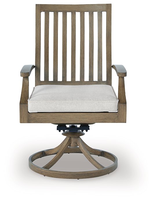 Rainier Ranch Outdoor Swivel Chair with Cushion