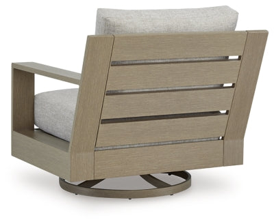Kimpton Isle Outdoor Swivel Lounge Chair with Cushion