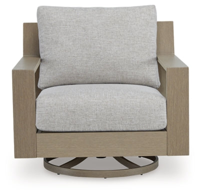 Kimpton Isle Outdoor Swivel Lounge Chair with Cushion