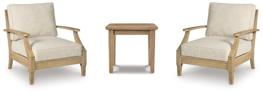 Clare View Beige Clare View 2 Outdoor Chairs with End Table image