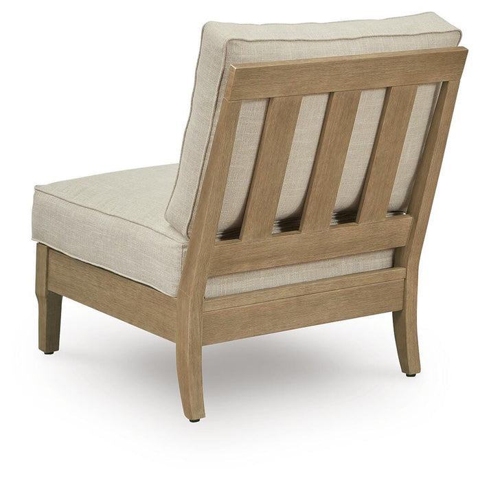 Clare View Armless Chair with Cushion