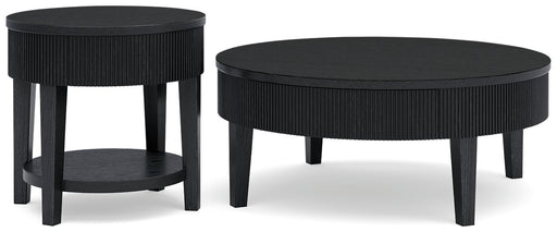 Marstream Black Marstream Coffee Table with 1 End Table image
