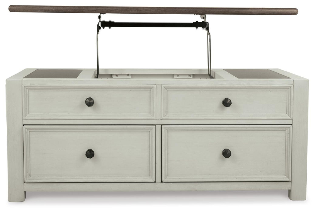 Bolanburg Coffee Table and 2 Chairside End Tables with Console