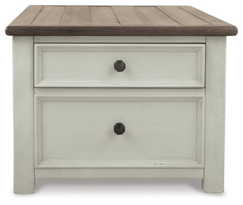 Bolanburg Coffee Table and 2 Chairside End Tables with Console
