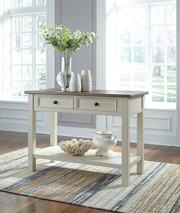 Bolanburg Coffee Table and 2 Chairside End Tables with Console