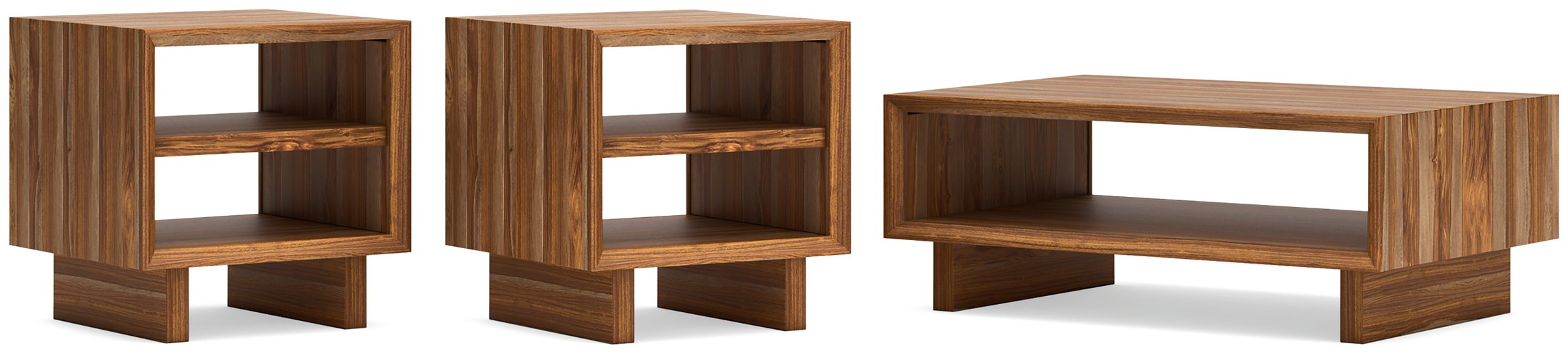 Dressonni Brown Dressonni Coffee Table with 2 End Tables image